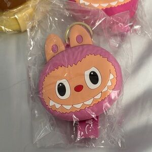 Pink Labubu Monster Coin Purse key chain